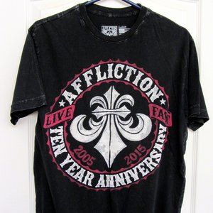 Affliction 10 Year Anniversary Shirt 2005-2015. Size Large. NWOT